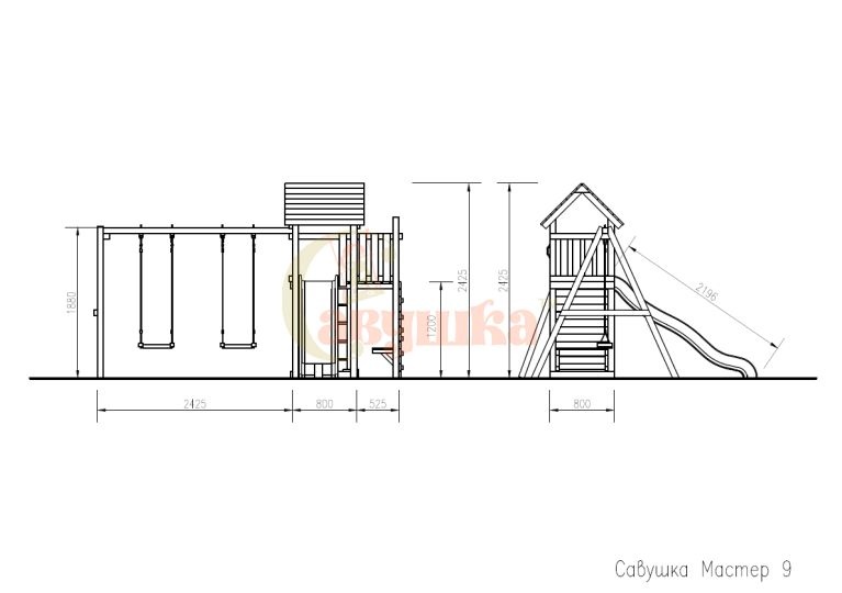 Детская площадка Савушка Мастер 9 - 4 сезона